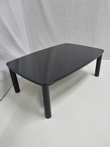 diapo-TABLE BASSE RECTANGULAIRE LAQUEE NOIRE